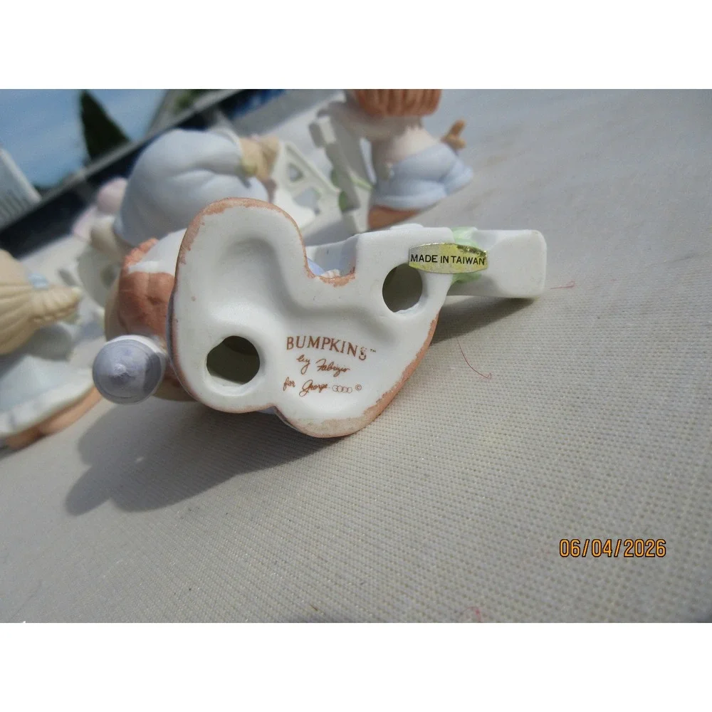 Bumpkins by Fabrizio for George Good Porcelain Figurine Set Letters ECATPIR 7pc